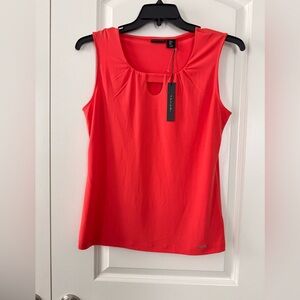 Tahari Coral Sleeveless Top Medium NWT